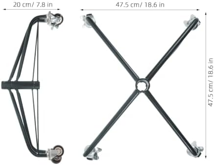 Christmas Tree Caster Stand, Metal 18.6 X 7.8 Locking Brake