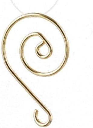 Premium Metal Christmas Tree Ornament Hooks - Pack of 100