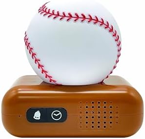 LEXiBOOK, Baseball Nightlight Alarm Clock, RL800BL