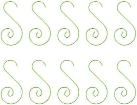 200pcs Stainless Steel S Hooks 50mm for Christmas Tree Ornaments Rust Hangers Christmas Tree Branch Hooks