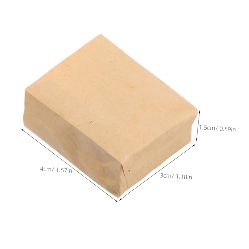 SUPVOX 12pcs Miniature Paper Bags for Dollhouse Baking Scenes Dollhouse Accessories for Cookies and Treats for Creative Play and Photography Props
