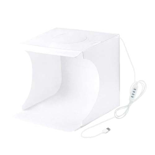 Fydun Mini Folding Lightbox Portable Studio LEDs Panel Soft Box Kit for Small Items Photography