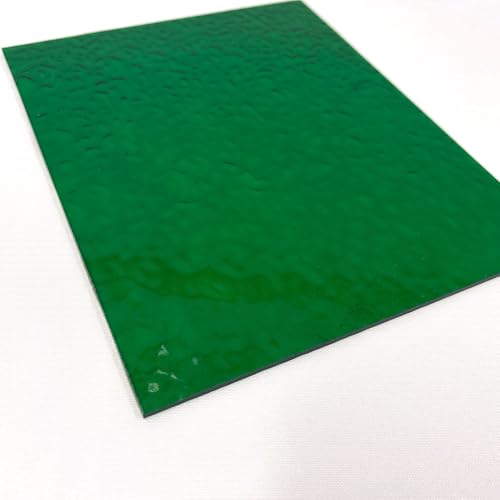Wissmach Stained Glass Sheet and Mosaic Glass: Green English Muffle (8"x6"-1 Sheet) | Curated by BiNARi Glass Studio