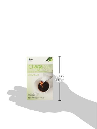 Sayan Siberian Chaga Mushroom Tea 1.05 Oz / 30g – 20 Unbleached Bags, Wild Harvested Organic Antioxidant No Caffeine. Raw and Extract Blend. Immune, Digestion Support. Detox, Focus Energy Boost
