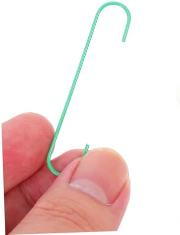 MERRYHAPY 100pcs Decorative Mini Hangers Green Hooks for Christmas Tree Ornaments Punch Installation for Hanging Wreaths and Decorations