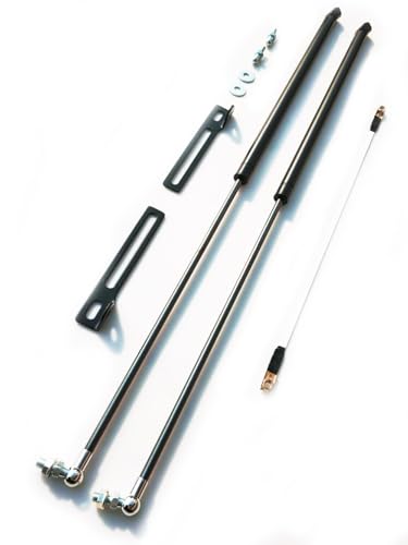 2016-2020 Compatible with Peugeot 308 T9 Car Bonnet Hood Support Hydraulic Rod Strut Bars Lift Spring Shock Bracket Styling(Piano black) - color: Piano black