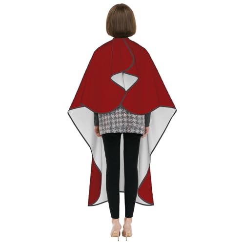 Custom Barber Cape Unisex Salon Hair Cutting Capes Add Your Image Logo Haircut Kit Personalized Stylist Tool - color: Dark Red
