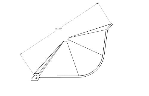 Beam Lighting Under Cabinet Light Cover Replacement | White Ribbed Acrylic Diffuser (for UC8, 24") - size: 24 Inch, style: for UC8