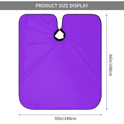 Custom Barber Cape Unisex Salon Hair Cutting Capes Add Your Image Logo Haircut Kit Personalized Stylist Tool - color: Blue Violet