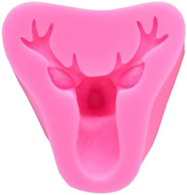 Christmas Silicone Baking DIY Multiple Deco Cake Fond Chocolate Selected Wood These Pend Are Designed for Durability Ensu That They Can Baking Silicone (Christmas deer head)