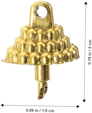 ORFOFE 100pcs Round Christmas Ornament Caps Plastic Hangers for Christmas Tree and Craft Decorations Easy to Install Xmas Ornament Caps for Festive Celebrations