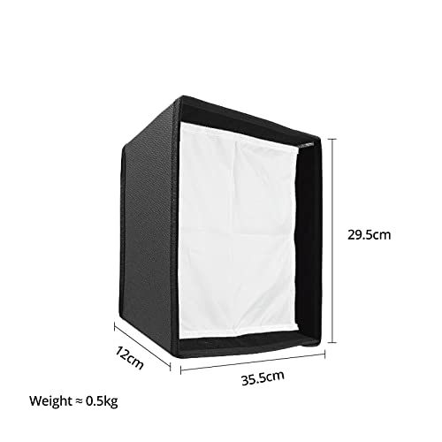 AMBITFUL LED Video Light Diffuser Honeycomb Grid Softbox Panel Light Softbox + Honeycomb Grid for LED Panel Light (35.5X 29.5cm/14''x11.6'')