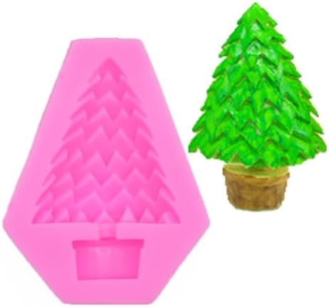 Christmas Silicone Baking DIY Multiple Deco Cake Fond Chocolate Selected Wood These Pend Are Designed for Durability Ensu That They Can Baking Silicone (Potted Christmas tree