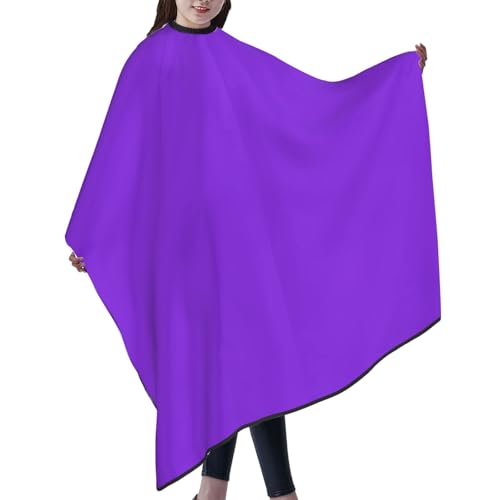 Custom Barber Cape Unisex Salon Hair Cutting Capes Add Your Image Logo Haircut Kit Personalized Stylist Tool - color: Blue Violet