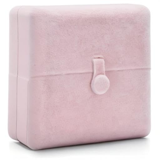 Oirlv Pink Velvet Bangle Gift Box Bracelet Storage Case Jewelry Gift Boxes