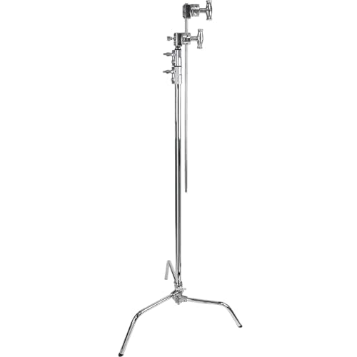 Kupo 40" C-Stand Overhead Shooting Kit 1, Professional Overhead Rig for Photography and Video Flat Lay Food and Product Shooting with Sliding Leg Stand Design, Grip Arm, and Studio-Ready (KS708112) - color: Silver, size: Overhead Shooting Kit 1