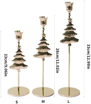 Stand Christmas Tree Metal Decor Piece, Gold L
