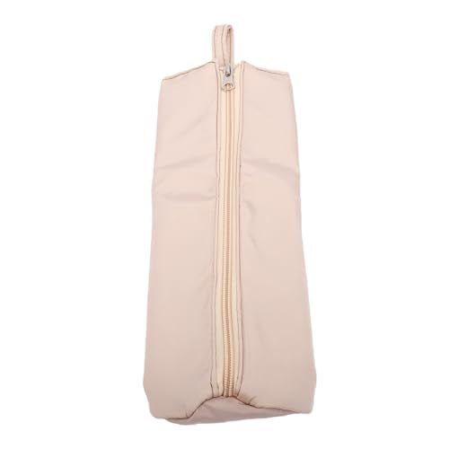 Drfeify Curling Iron Storage Bag, Heat Travel Organizer Pouch with Hanging Loop for Hair Tools Up to 571F, 30x12cm (Apricot) - color: Apricot