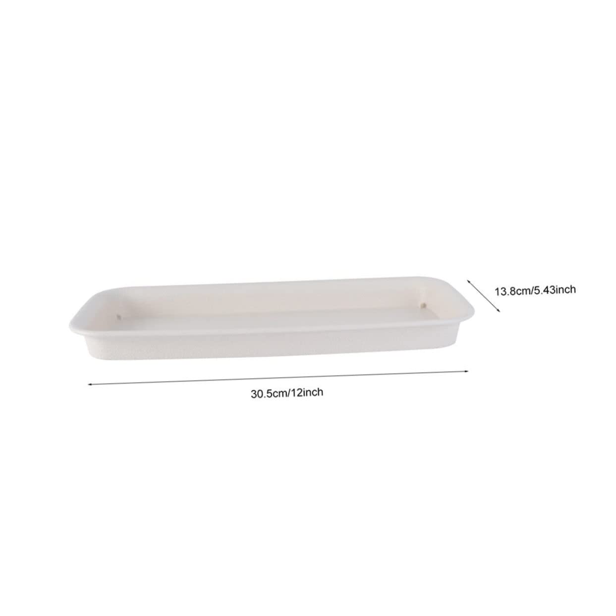 BESPORTBLE Planter Tray: 4pcs Plastic Plant Saucer, Rectangular Planter Pot Saucers, Plant Trays Rectangle Square Pans