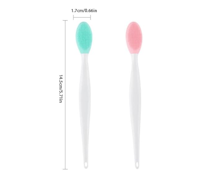 6Pcs Silicone Exfoliating Lip Brushes, 2-in-1 Double-Sided Soft Cleaning Beauty Tool To, Create Smoother Skin And Fuller Lip Appearance. ﻿