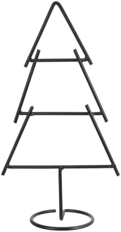Toddmomy Wrought Iron Ornament 3-Tier Display Christmas Tree for Holiday