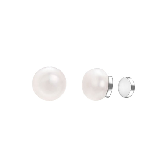Airokiy Pearl Magnetic Earrings for Women Non Piercing 8mm Magnetic Clip on Earrings Wedding Bridal Jewellery