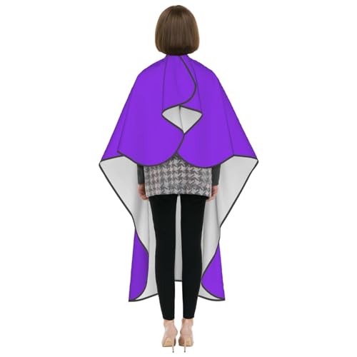 Custom Barber Cape Unisex Salon Hair Cutting Capes Add Your Image Logo Haircut Kit Personalized Stylist Tool - color: Blue Violet