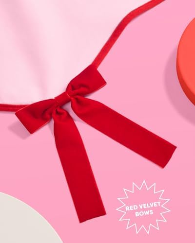 xo, Fetti Pink Christmas Tree Skirt | 36" | Holiday Bow Decorations, Merry Xmas Party Accessory, Tree Stand Collar Blanket