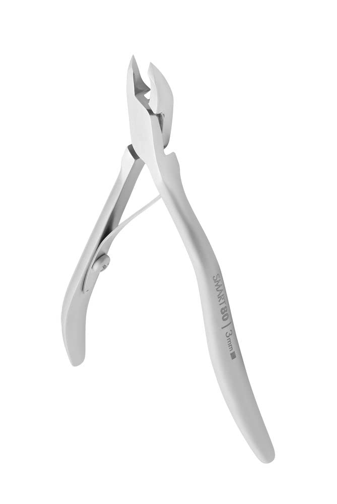 Staleks Pro SMART 80 Cuticle Nippers – 3mm Blade Cuticle Trimmer – Ergonomic Handle – Stainless Steel – Professional Manicure Tool