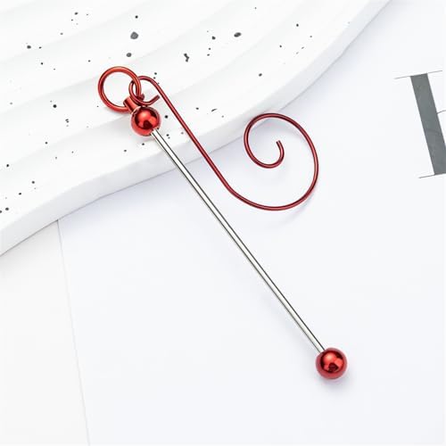 5pcs Metal Beadable Hanging Hooks for Christmas Tree Adornment Festival Ornament Hangers Holiday Decoration Kits Christmas Tree Decoration