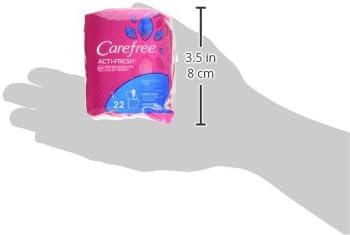 Carefree Acti-Fresh Panty Liners, Thin to Go, Unscented, 22 Count (Pack of 12)