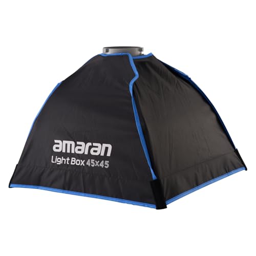 Amaran Light Box 45x45 Square Bowens Mount Softbox,Included Difusion,Light Control Grid and Carrying Bag for 60d/60x/200x/150c/300c/100d - size: Light box 45x45