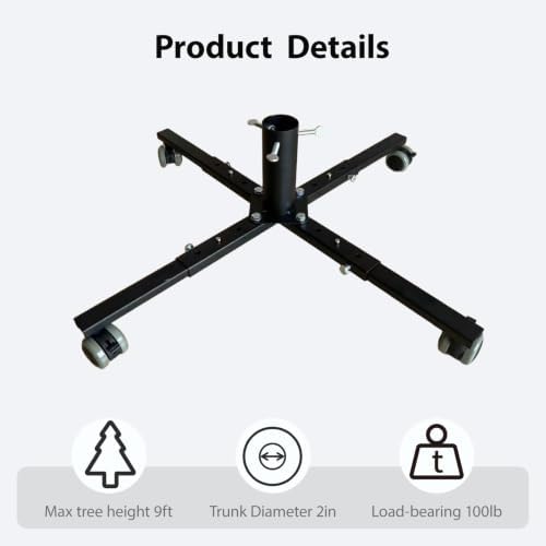 Telescopic Christmas Tree Stand, Suitable for 8FT Artificial Christmas Tree