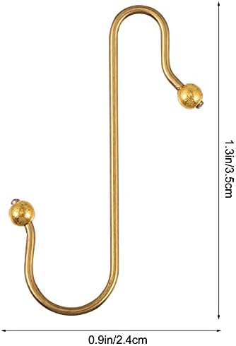 DOITOOL 40Pcs Christmas Tree Ornament Hooks Christmas Decoration Hanging Hooks Home Decor (Golden)