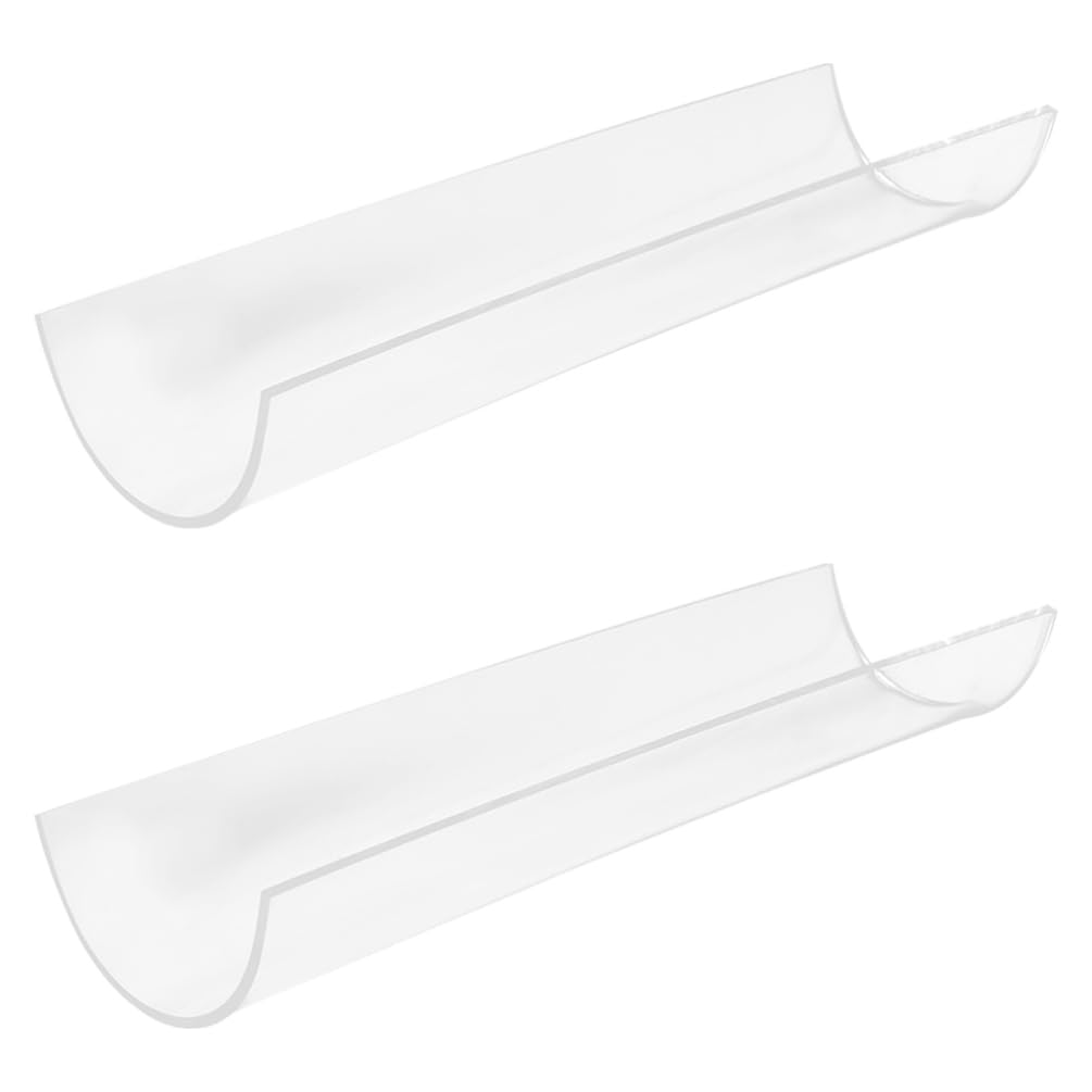 Zerodeko Acrylic Cake Roll Shaper 2pcs Clear U Shape Swiss Roll Cake Mold Long Roll Dessert Making Tool for Baking