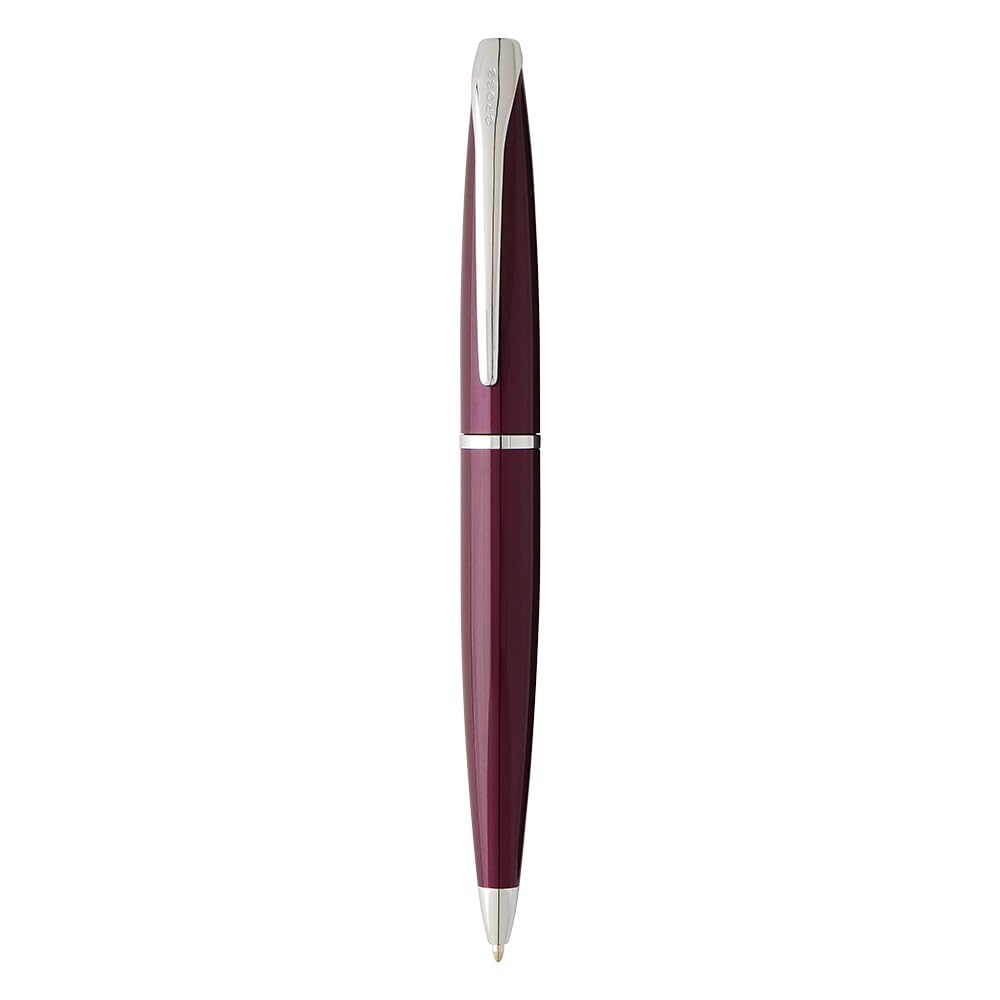 Cross ATX Limited Collection Ballpoint Pen, Pearlescent Purple, Polished Chrome Appointments in Premium Corporate gift box
