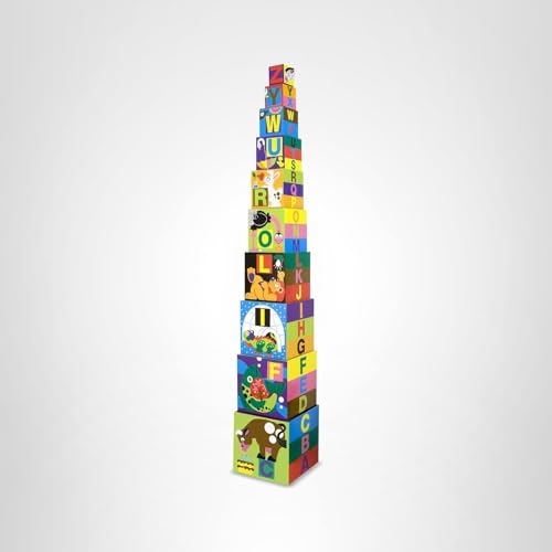 Melissa & Doug Deluxe 10-Piece Alphabet Nesting and Stacking Blocks - FSC Certified