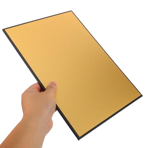 A4 Gold Photography Reflector Board Portable Light Control Panel for Studio and Outdoor Photo Shooting, Foldable Reflective Card for Professional Camera Accessories