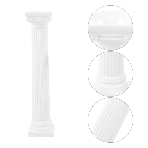 6Pcs Roman Column Statue Decorative Roman Pillar Statues for Home Decor Photo Props Wedding Table Decoration and Event Styling - size: 15.30X3.20X3.20CM