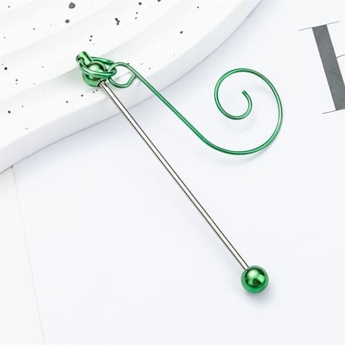 5pcs Metal Beadable Hanging Hooks for Christmas Tree Adornment Festival Ornament Hangers Holiday Decoration Kits Christmas Tree Decoration