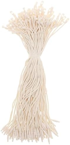 800 Pcs Christmas Ornament String, 7.87" Ornament Hanger Hooks w/Snap,Easy and Fast Locking Fastener Hanging Decoration Ropes for Christmas Tree Holiday Party(White)