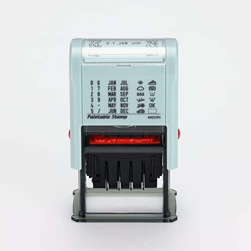 DESIGNPHIL 35455006 Midori Stamp Rotating Stamp Date Floral Print
