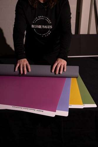 Bessie Bakes Kaleidoscope Solid Color Roll-Up 2 Feet x 3 Feet Photography Backdrops 4 Pack - color: Citrine, Rose Quartz, Peridot, Moonstone