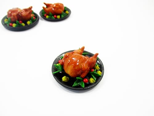 Dollhouse Miniatures Christmas Food Roast Turkey Holiday Thanksgiving 16180
