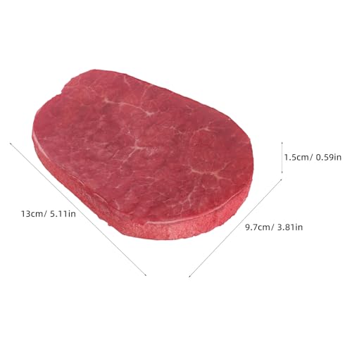 Fake Fresh Meat: Artificial Beef Steak Raw Beef Lifelike Meat for Table Cabinet Display Kitchen Decoration Restaurant Photography Props