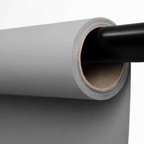 Kate Seamless Paper Backdrop for Photography Light Gray Photo Backdrop Paper (53''x32.8' Pursuit Grey) - color: Pursuit Grey, size: 53''x32.8'