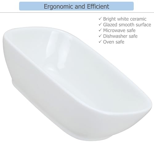 EIKS 2 Pack Ceramic Side Dishes Appetizer Plates for Serving Snacks Candy Dessert Sauce Seasoning Nuts