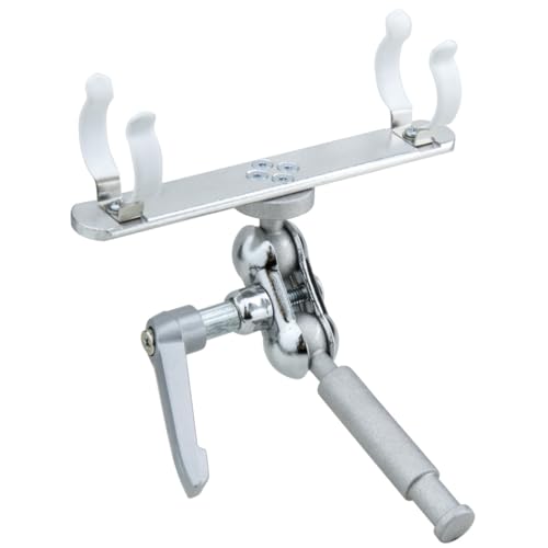 Kupo Kino Flo Fluorescent Lamp Holder with Double Spring Steel Clips and Swivel Ball Joint for Grip Head Mounting in Photography and Video Lighting (KG400712)