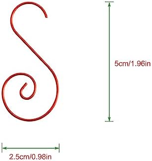 TITA-DONG 80PCS Christmas Ornaments Hooks,Premium S Ornament Hangers for Xmas Tree Decoration,Hangers Christmas Tree Hanger for Christmas Tree Decorations(#2)