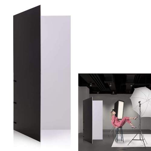 Photography Reflector Cardboard 39 X 39 Inch Reflective Diffuser Board Double Sided for Photo Studio Still Life Product Food Shooting